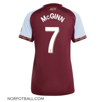 Billige Fotballdrakt Aston Villa John McGinn #7 Replika Hjemmedrakt Dame 2025-26 Kortermet
